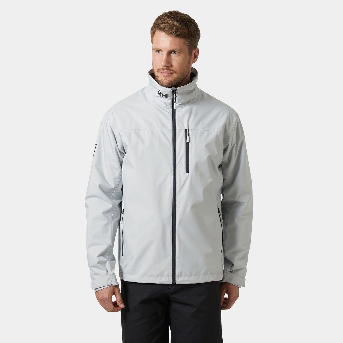 CREW MIDLAYER JACKET 2, GREY FOG, XXL