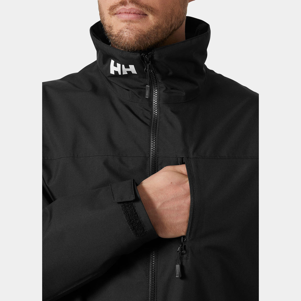 CREW MIDLAYER JACKET 2, BLACK, XXL