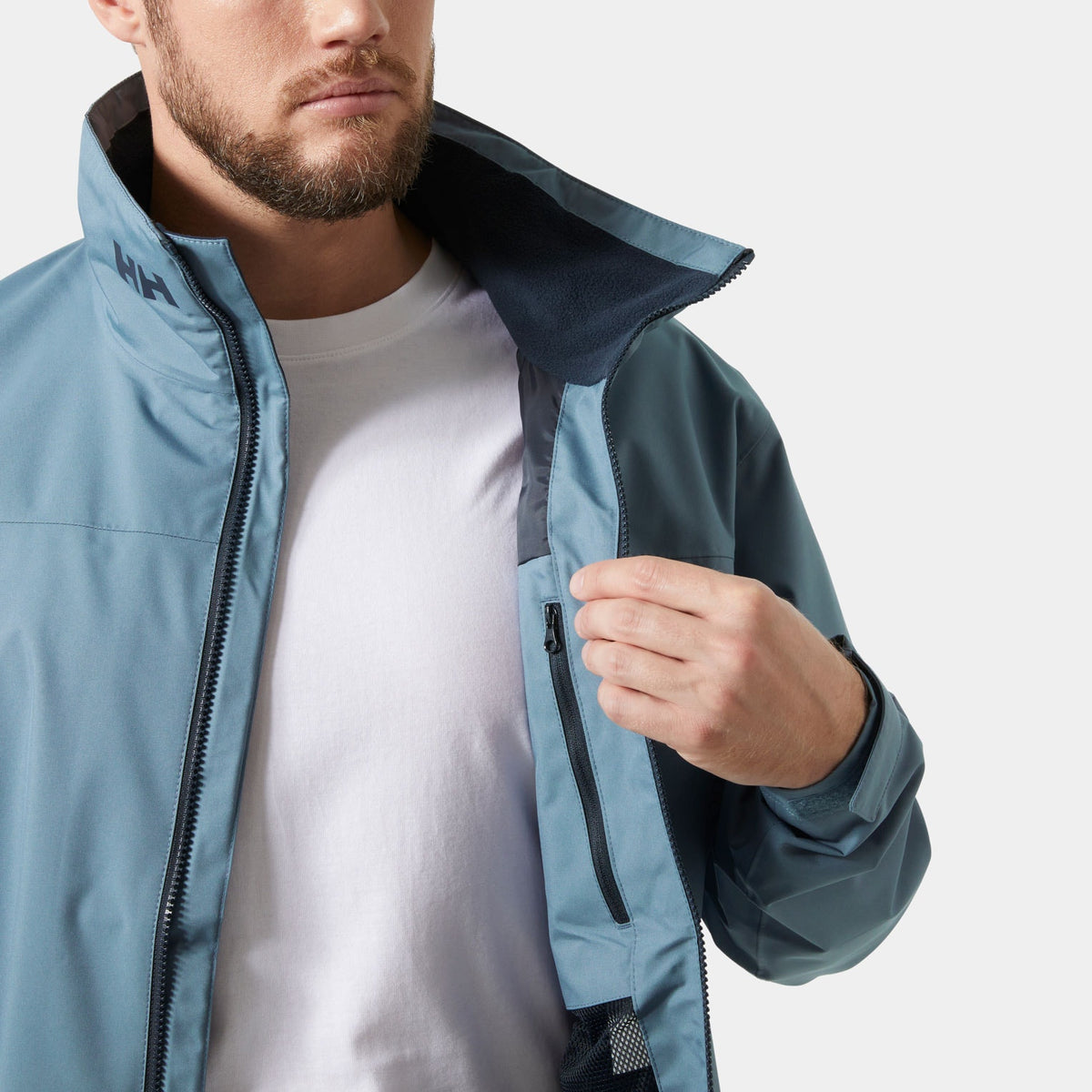 CREW JACKET 20, WASHED NAVY, XXL