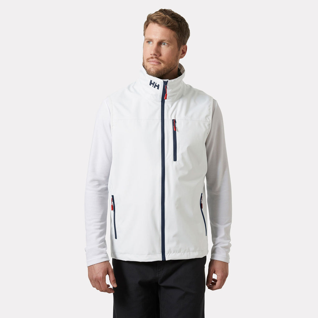 CREW VEST 20, WHITE, XXL