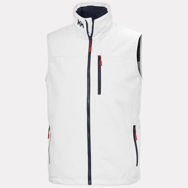 CREW VEST 20, WHITE, XXL