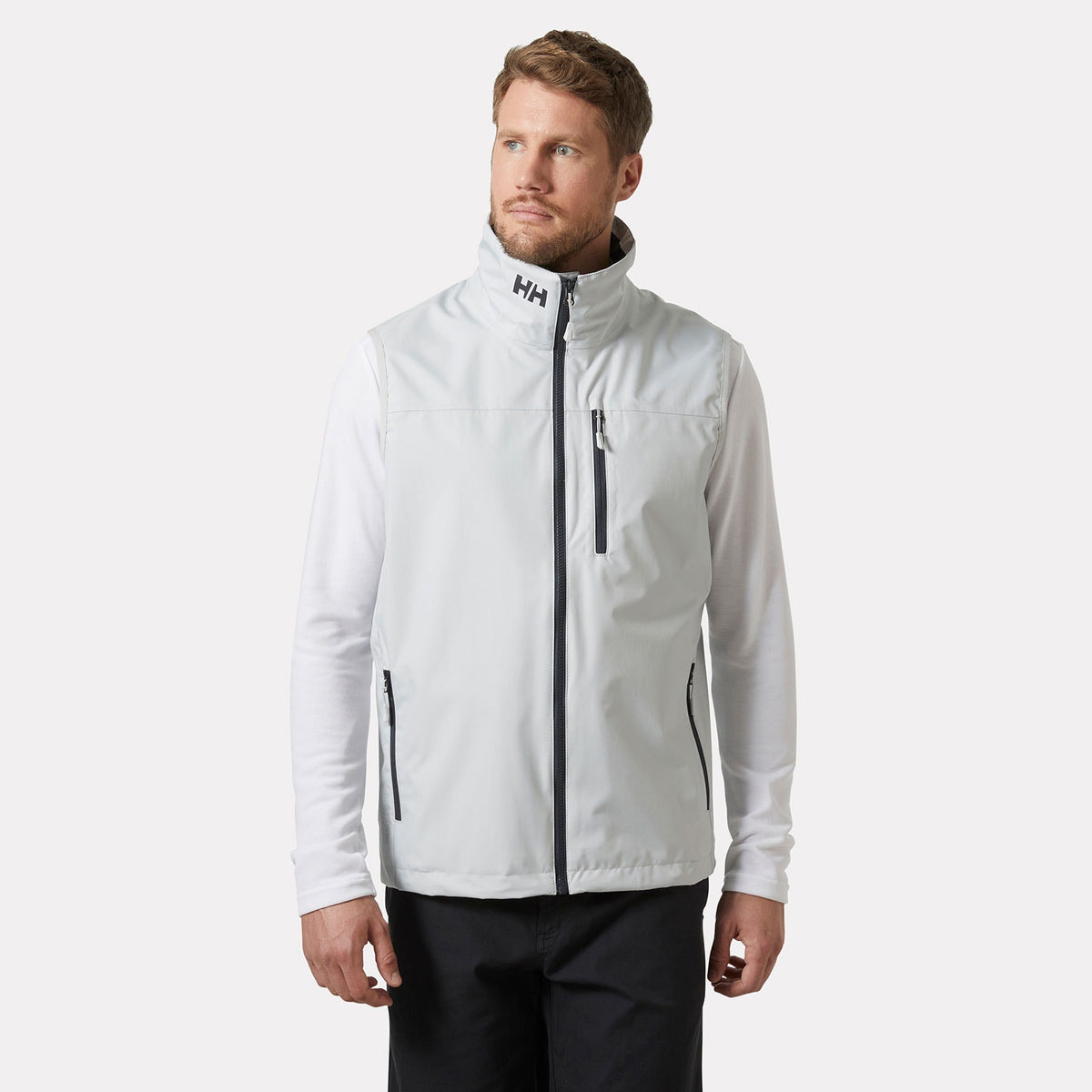 CREW VEST 20, GREY FOG, XXL