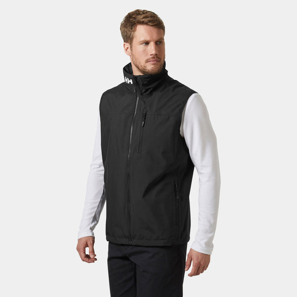 CREW VEST 20, BLACK, XXL