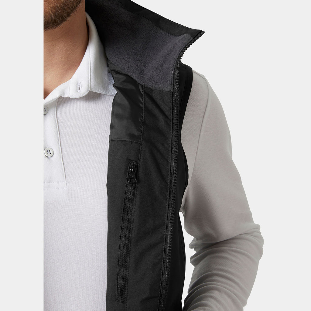 CREW VEST 20, BLACK, XXL