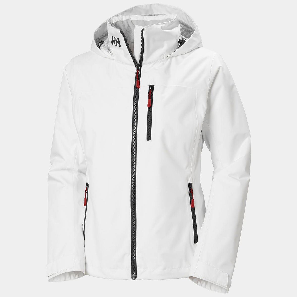 W CREW HOODED MIDL JACKET 20, WHITE, XXL