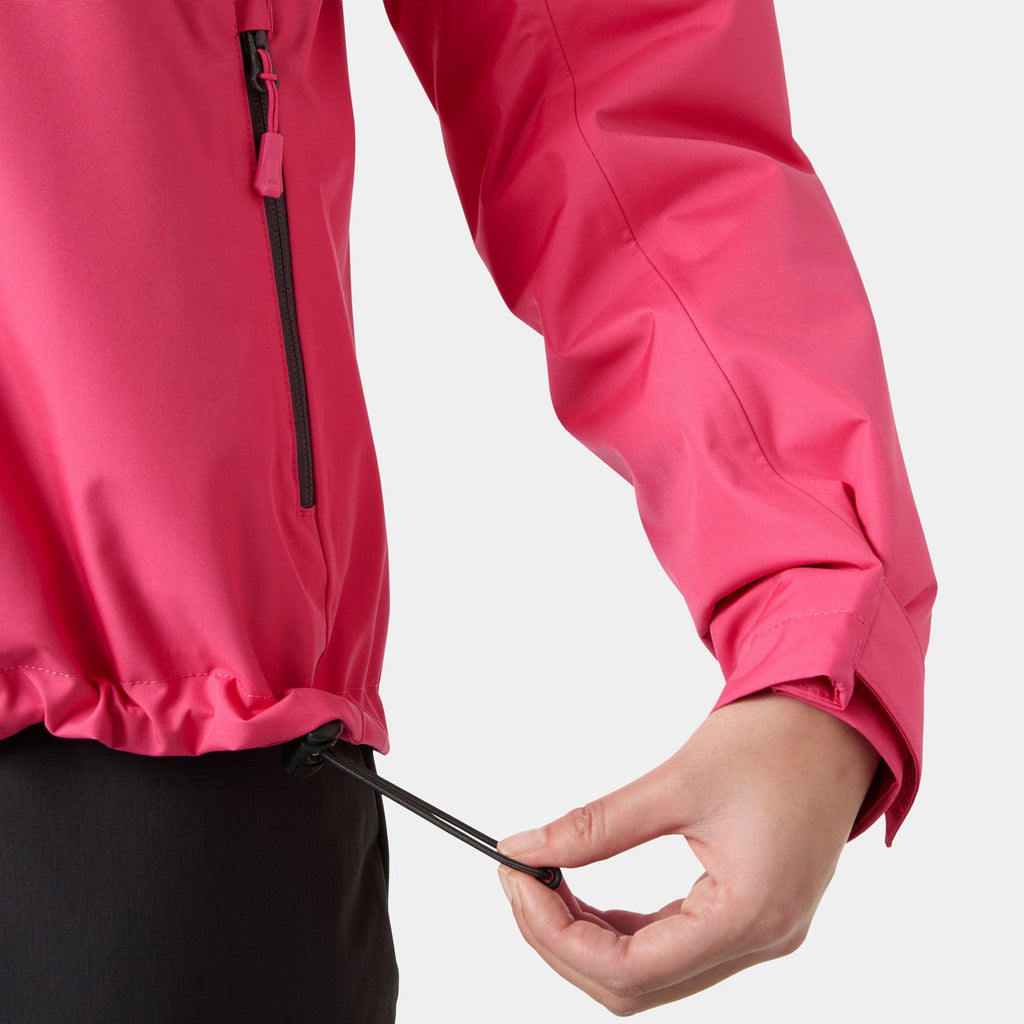 W CREW HOODED MIDL JACKET 20, HOT PINK, L