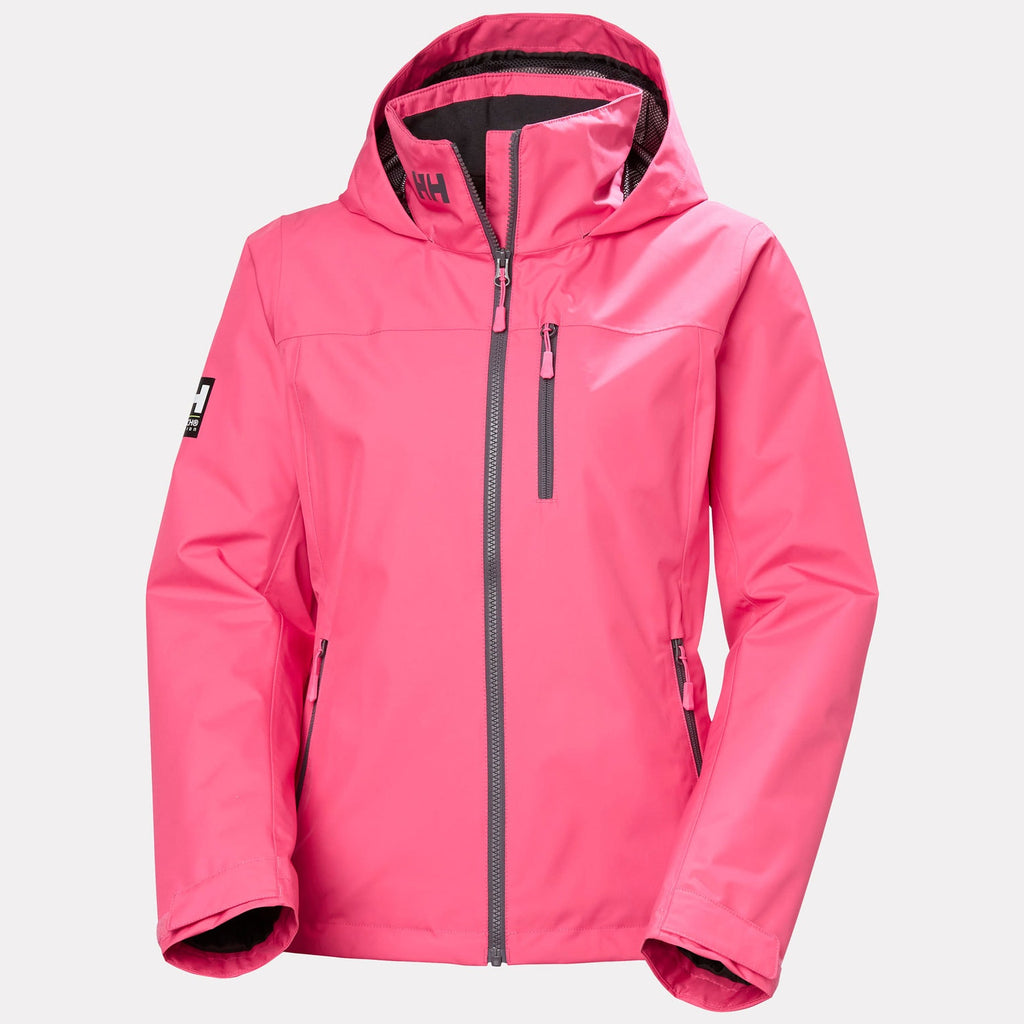 W CREW HOODED MIDL JACKET 20, HOT PINK, L