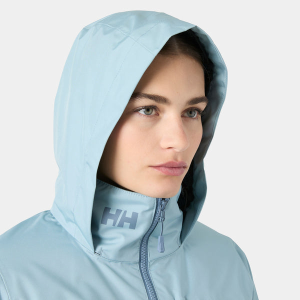 W CREW HOODED MIDL JACKET 20, WINDY BLUE, XXXXXL