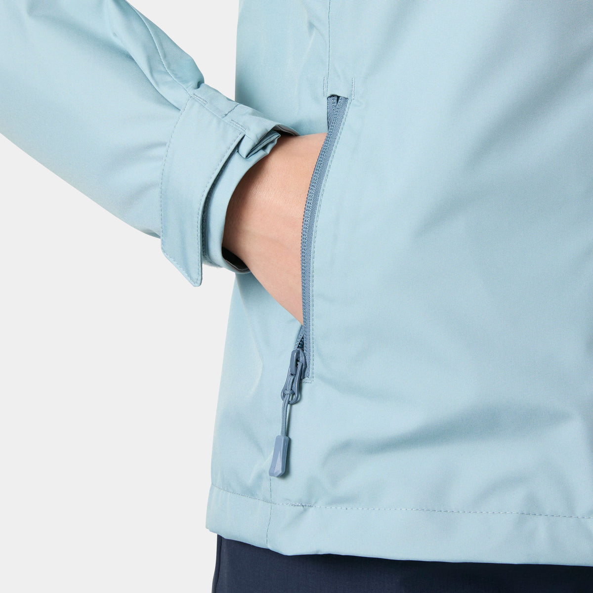 W CREW HOODED MIDL JACKET 20, WINDY BLUE, XXXXXL