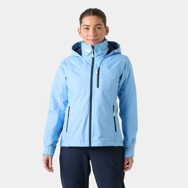 W CREW HOODED MIDL JACKET 20, BRIGHT BLUE, L