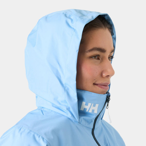 W CREW HOODED MIDL JACKET 20, BRIGHT BLUE, L