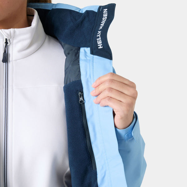 W CREW HOODED MIDL JACKET 20, BRIGHT BLUE, L