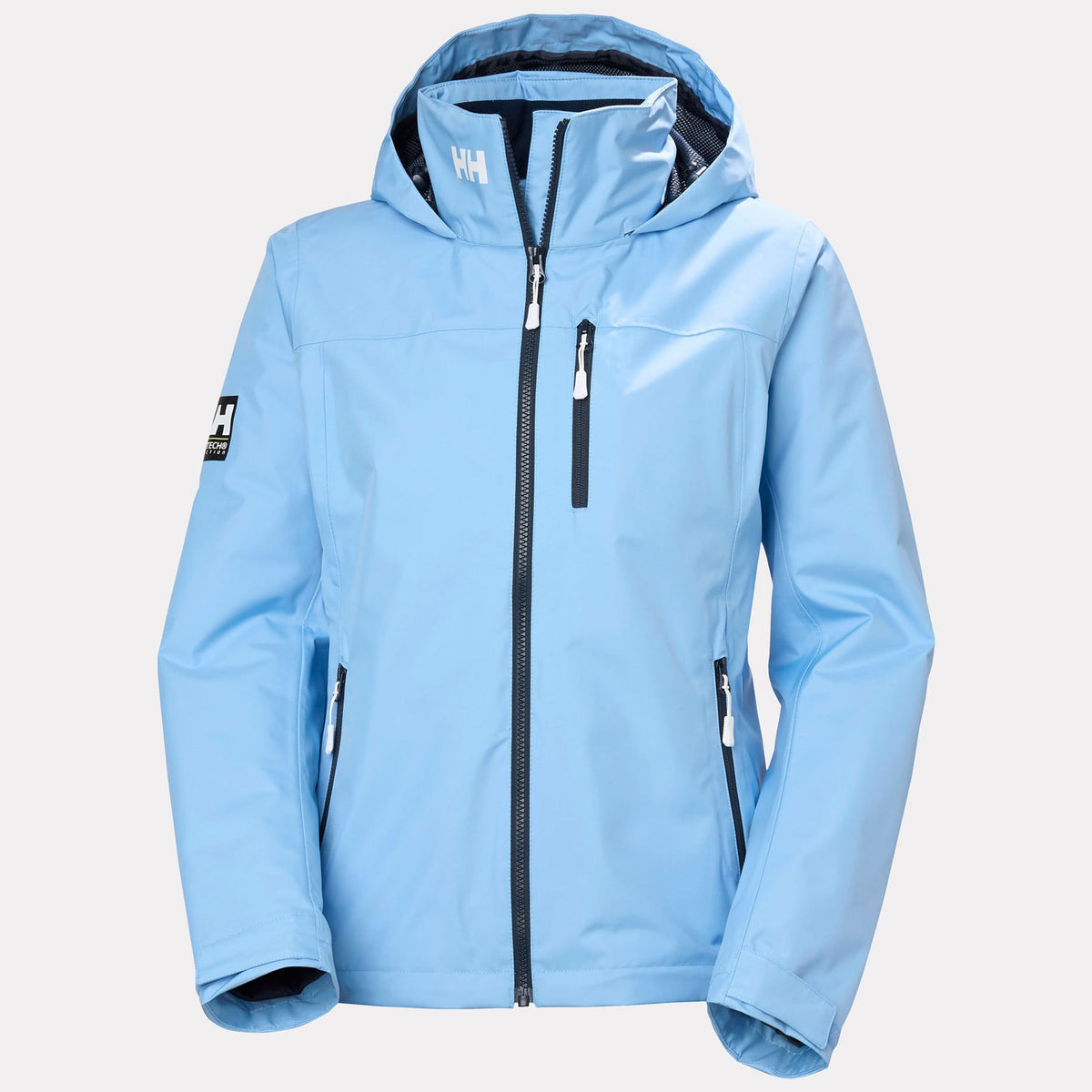 W CREW HOODED MIDL JACKET 20, BRIGHT BLUE, L