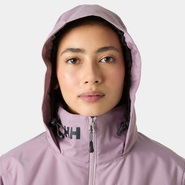W CREW HOODED MIDL JACKET 20, PURPLE CLAY, L