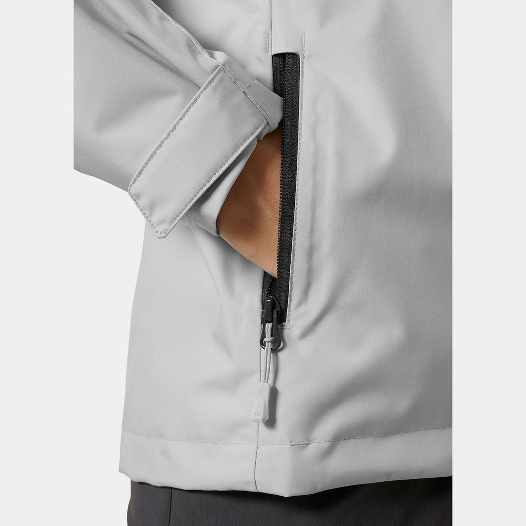 W CREW HOODED MIDL JACKET 20, GREY FOG, XXL