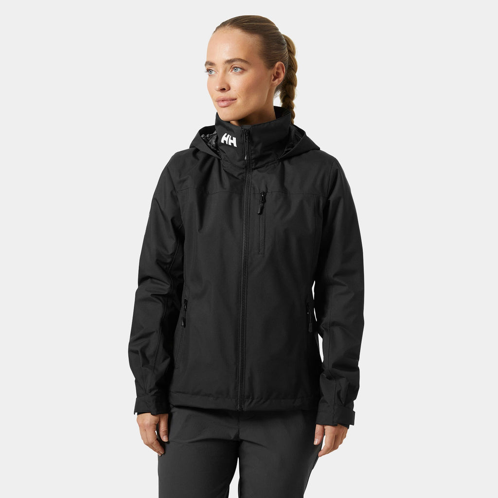 W CREW HOODED MIDL JACKET 20, BLACK, XXL