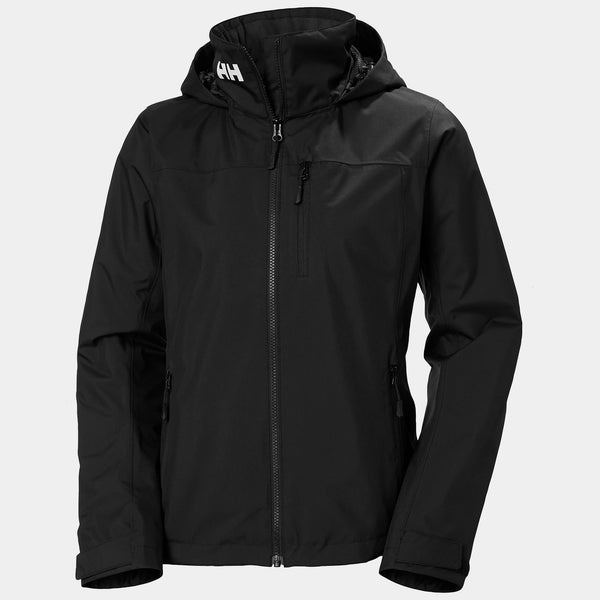 W CREW HOODED MIDL JACKET 20, BLACK, XXL