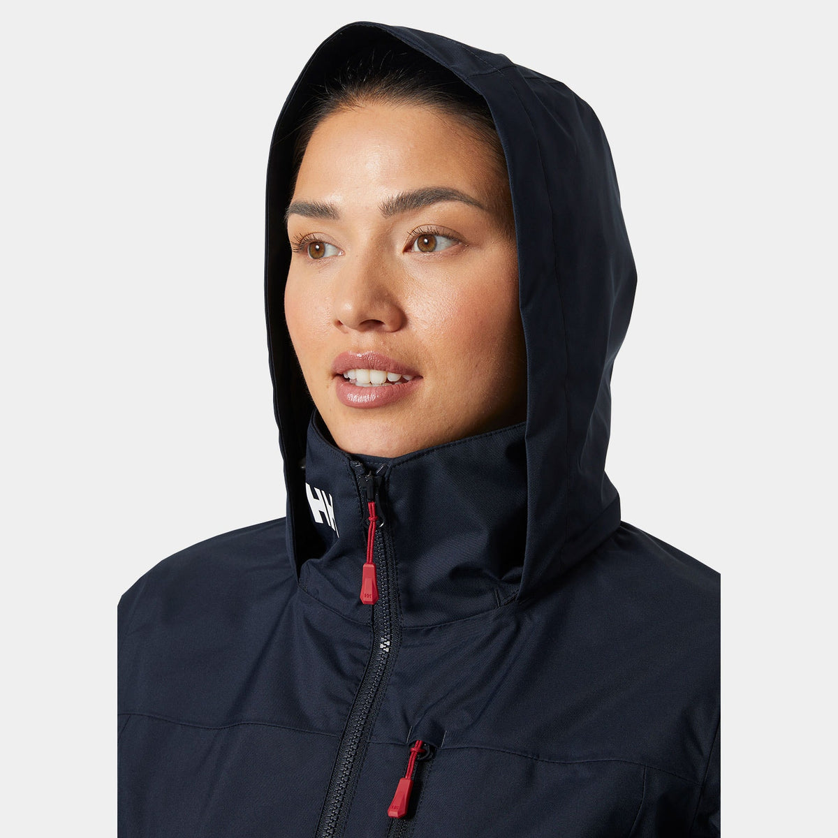 W CREW HOODED JACKET 20, NAVY, L