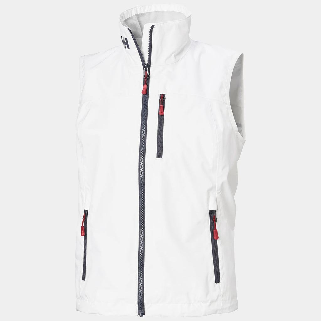 W CREW VEST 20, WHITE, XXL