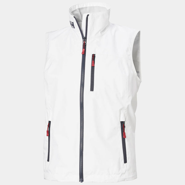 W CREW VEST 20, WHITE, XXL