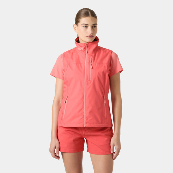 W CREW VEST 20, SUNSET PINK, L