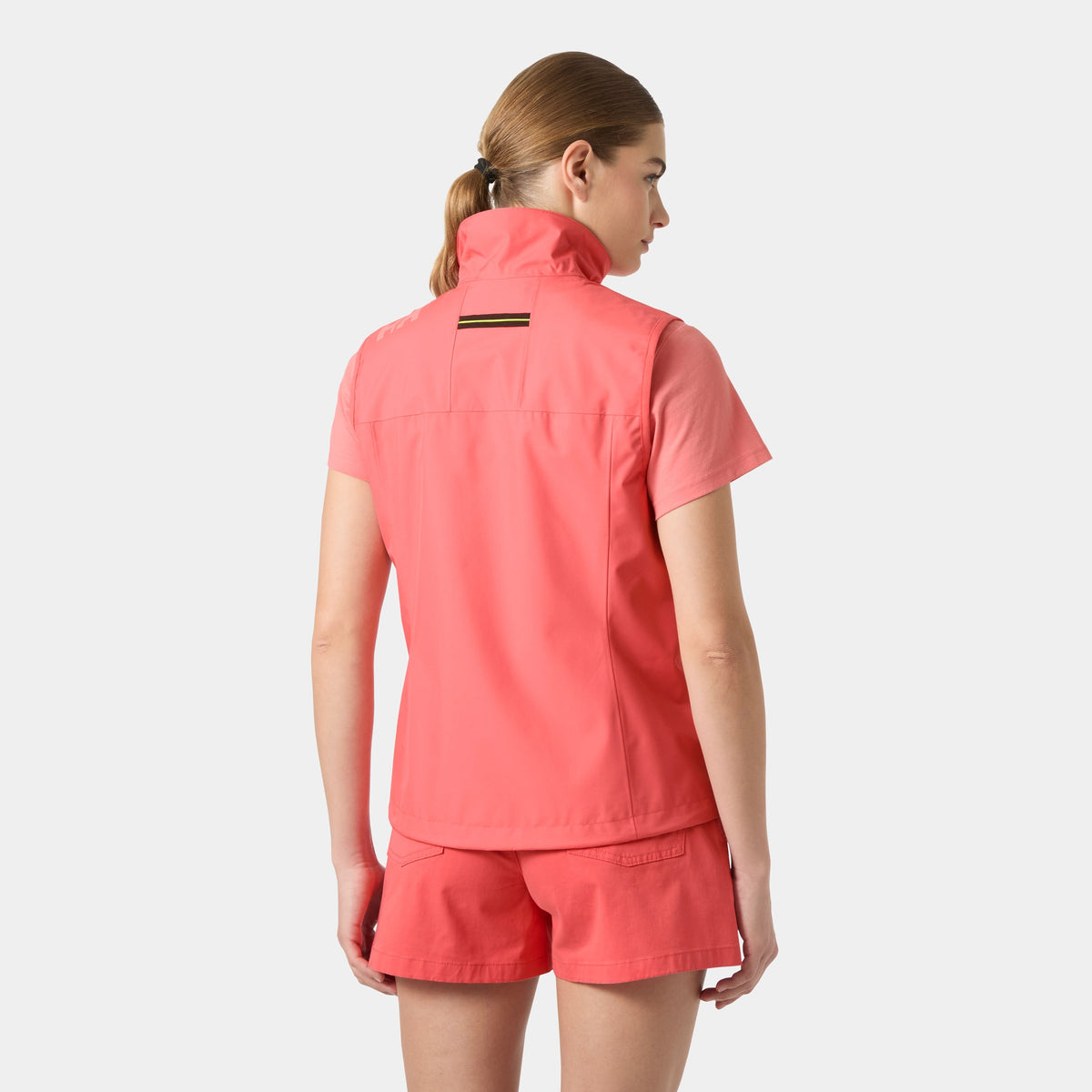 W CREW VEST 20, SUNSET PINK, L