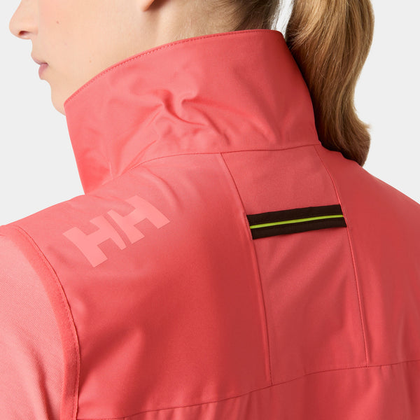 W CREW VEST 20, SUNSET PINK, L