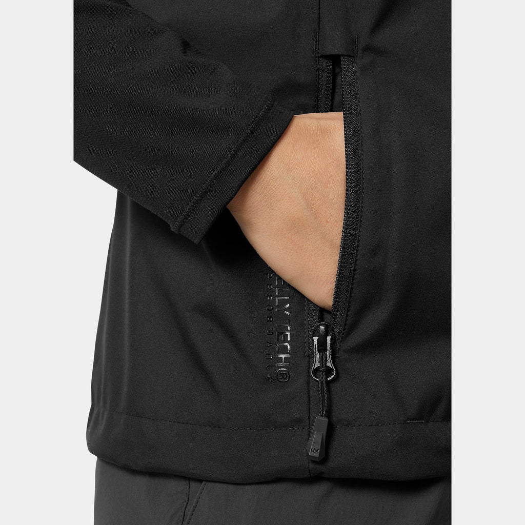 W CREW VEST 20, BLACK, XXL