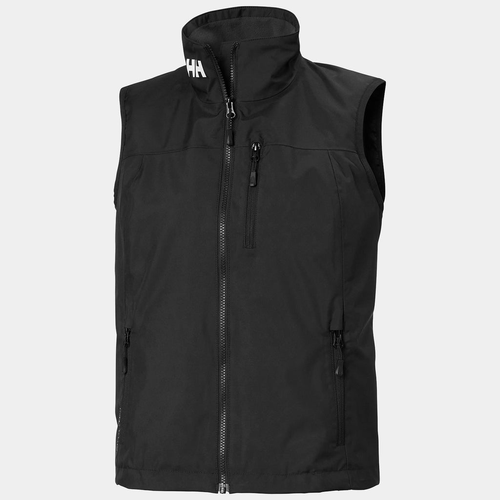 W CREW VEST 20, BLACK, XXL