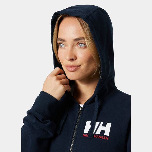 W HH LOGO FULL ZIP HOODIE 20, NAVY, XS