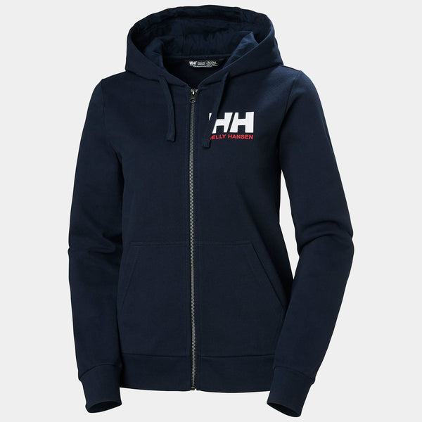 W HH LOGO FULL ZIP HOODIE 20, NAVY, XS