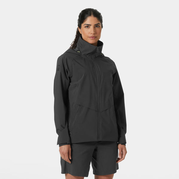 W HP RACING HOODED JACKET, EBONY, L