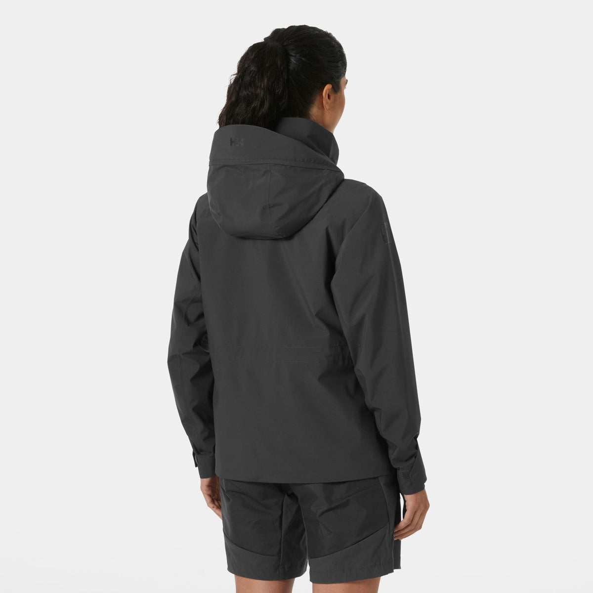 W HP RACING HOODED JACKET, EBONY, L