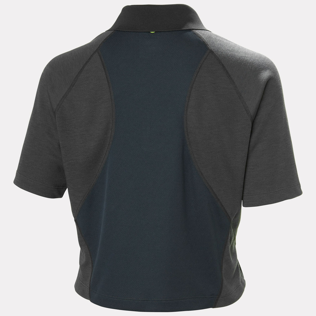 W INSHORE ZIP CROP POLO, EBONY, L