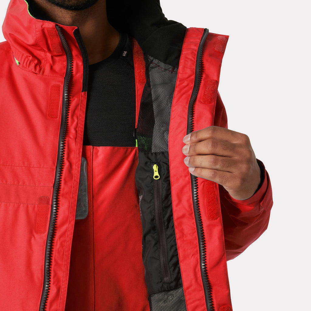 PIER JACKET 40, ALERT RED, XXL