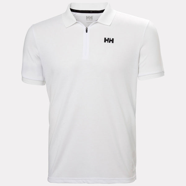 HP 1/2 ZIP POLO, WHITE, XXL