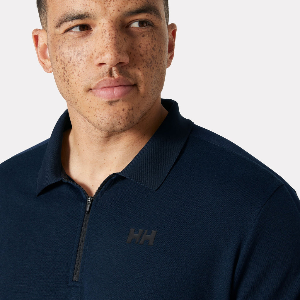 HP 1/2 ZIP POLO, NAVY, S