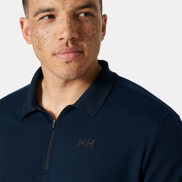 HP 1/2 ZIP POLO, NAVY, S