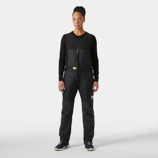 AEGIR MIDLAYER SALOPETTE, BLACK, L