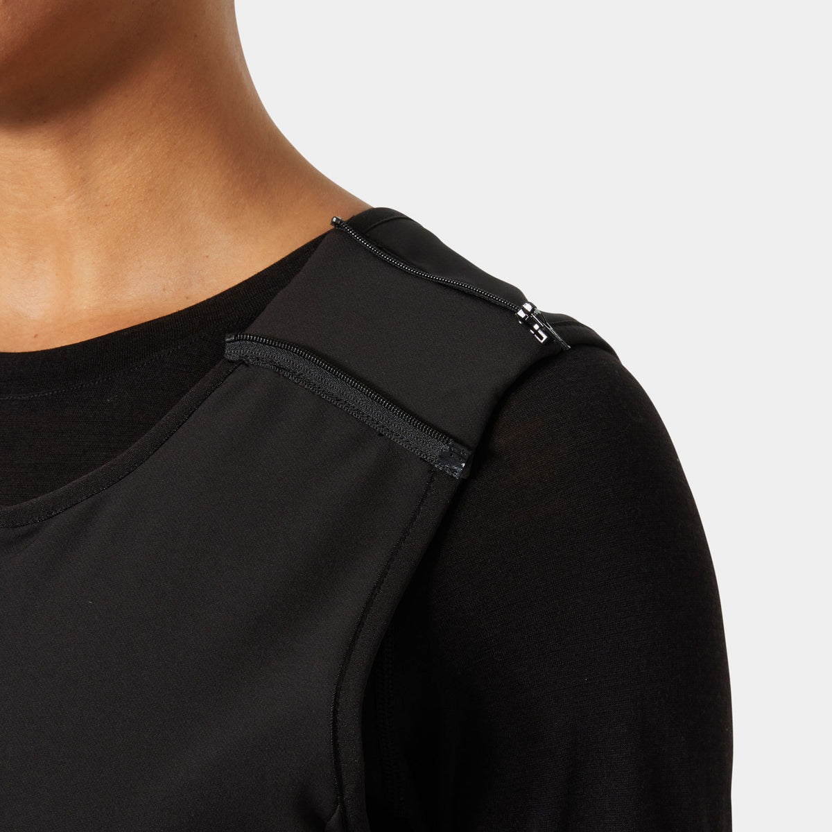 AEGIR MIDLAYER SALOPETTE, BLACK, L