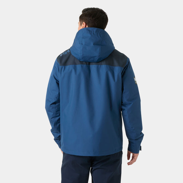 CREW HOODED PILE JACKET, DARK BLUE, XXL