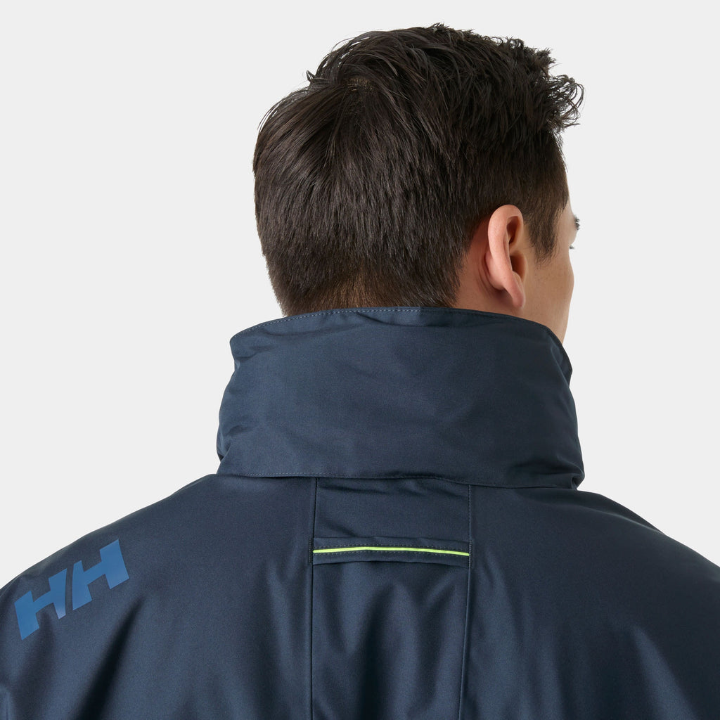 CREW HOODED PILE JACKET, DARK BLUE, XXL