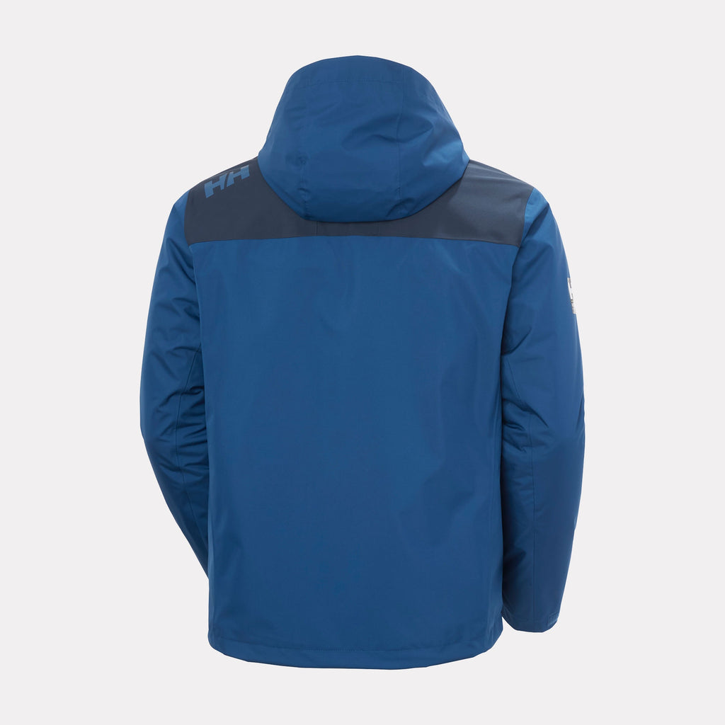 CREW HOODED PILE JACKET, DARK BLUE, XXL