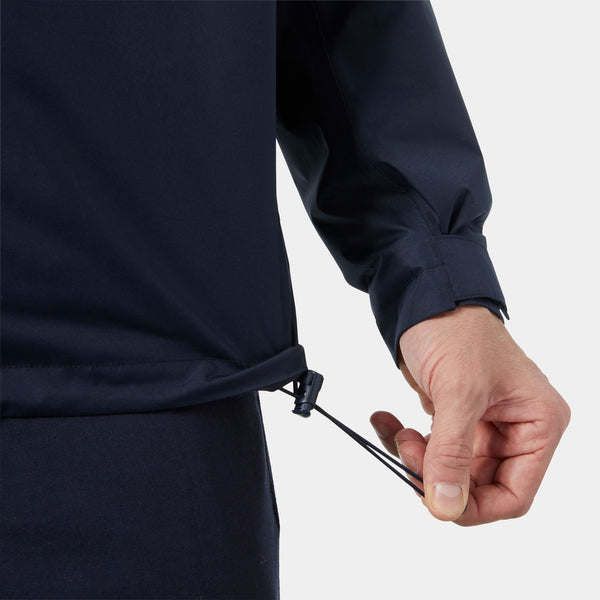 CREW HOODED PILE JACKET, NAVY, XXL