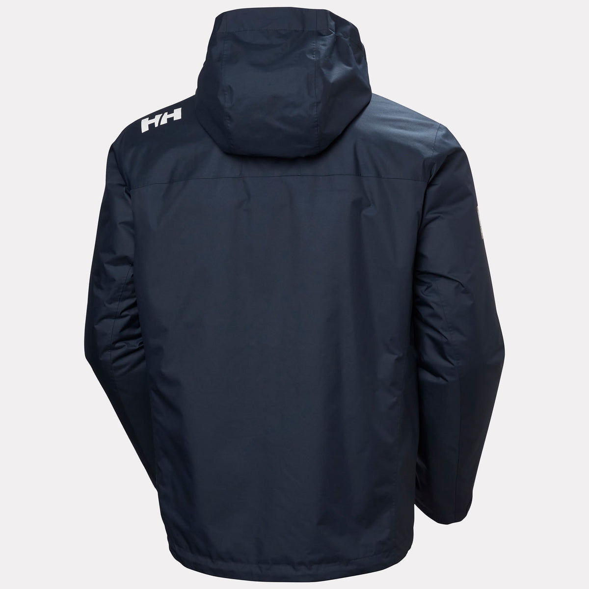CREW HOODED PILE JACKET, NAVY, XXL