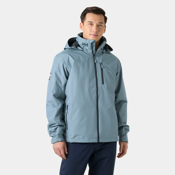 CREW HOODED PILE JACKET, WASHED NAVY, XXL
