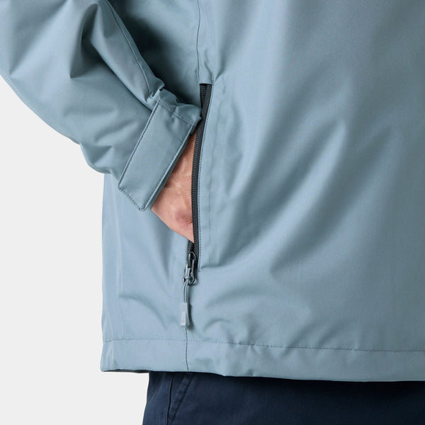 CREW HOODED PILE JACKET, WASHED NAVY, XXL