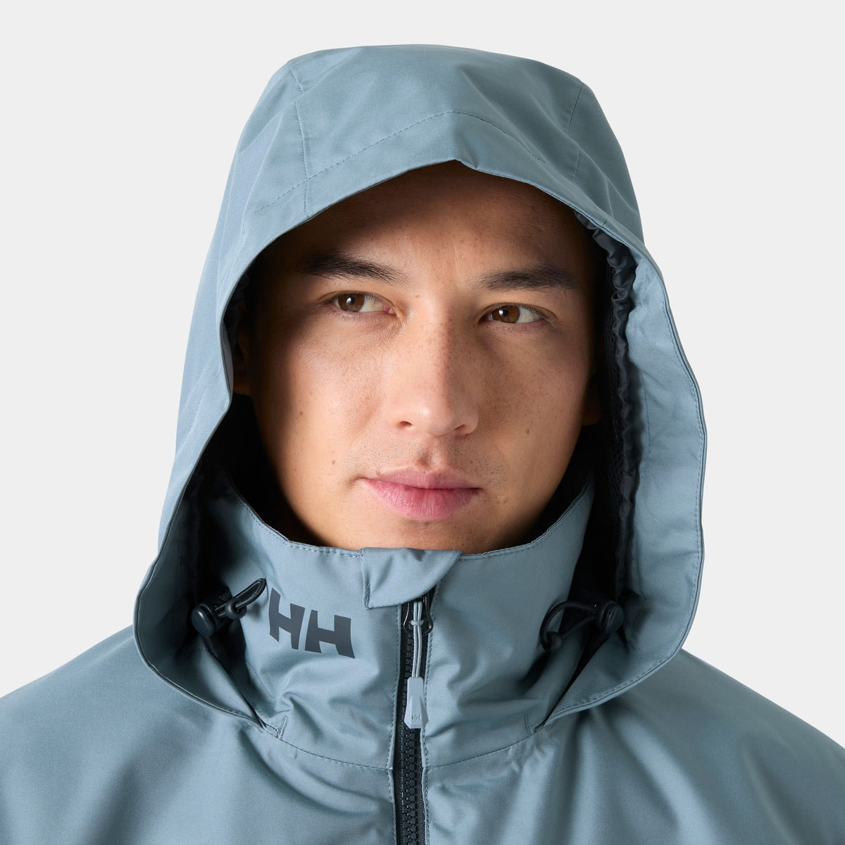 CREW HOODED PILE JACKET, WASHED NAVY, XXL