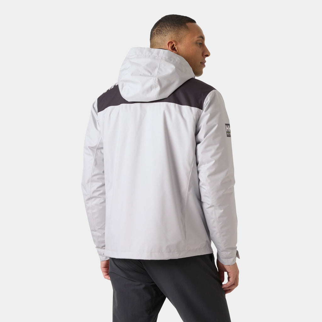 CREW HOODED PILE JACKET, GREY FOG, XXL