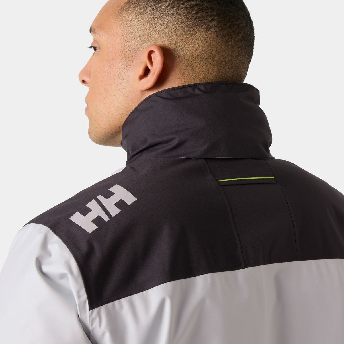 CREW HOODED PILE JACKET, GREY FOG, XXL